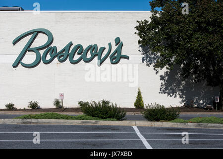 A logo sign outside of a Boscov's retail store in Camp Hill, Pennsylvania on July 30, 2017. Stock Photo