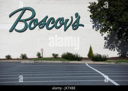 A logo sign outside of a Boscov's retail store in Camp Hill, Pennsylvania on July 30, 2017. Stock Photo