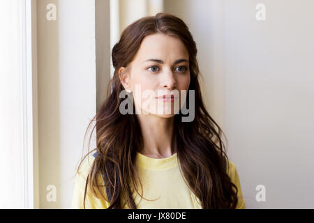 portrait of young woman or teenage girl Stock Photo