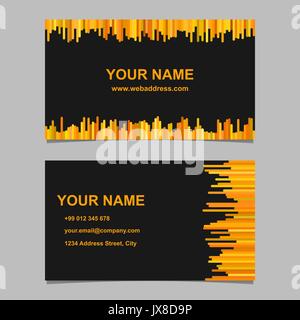 Black Flyer Template With Orange Stripes Stock Vector Image & Art - Alamy