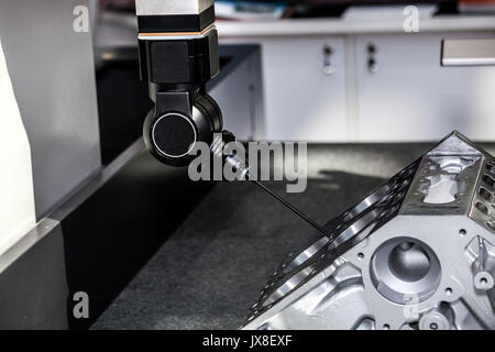 High performance coordinate measuring machine, measuring small and medium-size parts three-dimensionally Stock Photo