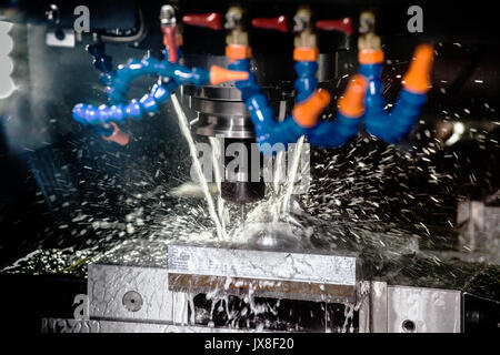 Milling machining centers CNC for metal processing Stock Photo