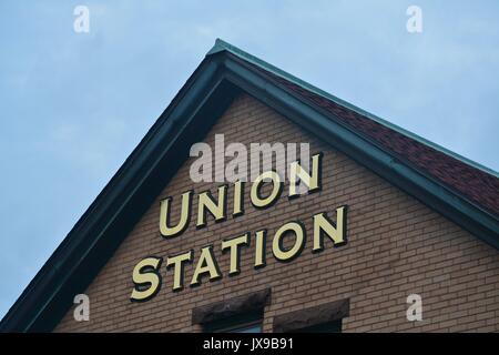 Views around Downtown Northampton in Western Massachusetts in New England Stock Photo