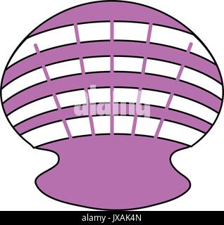 seashell vector illustration Stock Vector