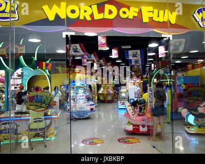 AGONO, RIZAL, PHILIPPINES - AUGUST 12, 2017: Different games and attractions inside an amusement arcade. Stock Photo