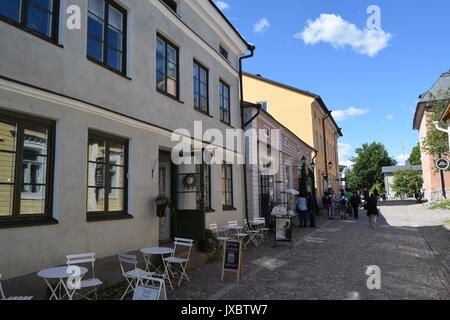 A Cafe in Porvoo Old Town, Finland Stock Photo