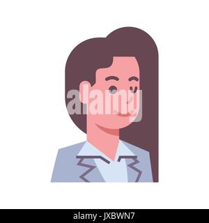 Female Winking Emotion Icon Isolated Avatar Woman Facial Expression Concept Face Stock Vector