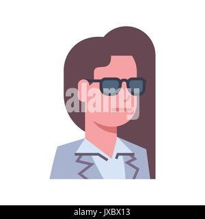 Female Upset Emotion Icon Isolated Avatar Woman Facial Expression Concept Face Stock Vector