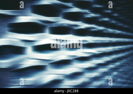 Motion blurred abstract futuristic background or wallpaper. Stock Photo