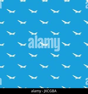 Beach chaise pattern seamless blue Stock Vector