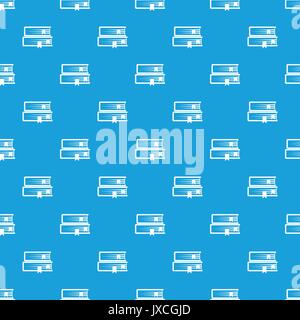 Two books pattern seamless blue Stock Vector