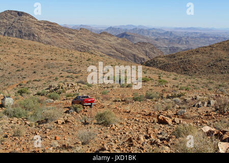 Overland Adventure touring in Namibia Stock Photo