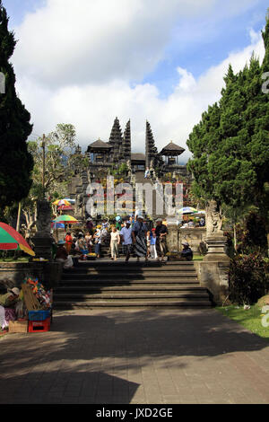 Batur/Bali - September 11, 2016: Balinese temple Pura Besakih in Bali Indonesia Stock Photo