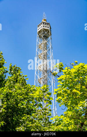 Torre Branca - Branca Tower, iron panoramic tower in Parco Sempione, Milan, Italy Stock Photo