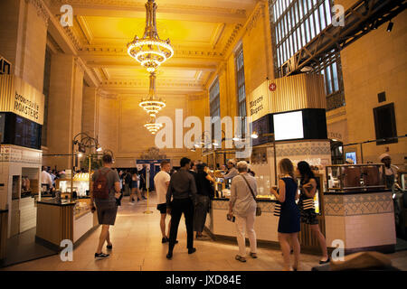 Great Northern Food Hall in Grand Cental Station in NYC - USA Stock Photo