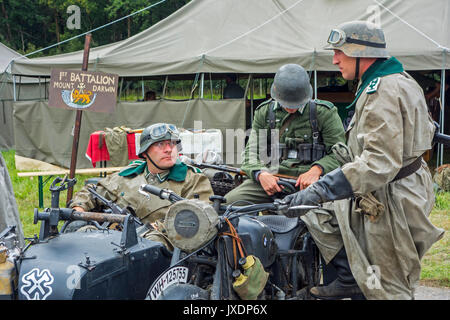 German BMW motorcycle during WWII Battle of Lomianki - historical ...