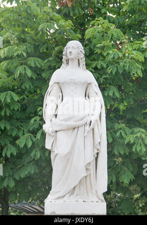 Statue of Anne d'Autriche at Luxembourg Gardens in Paris, France Stock Photo