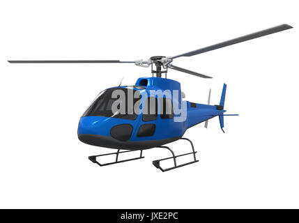 Helicopter Isolated on white background Stock Photo