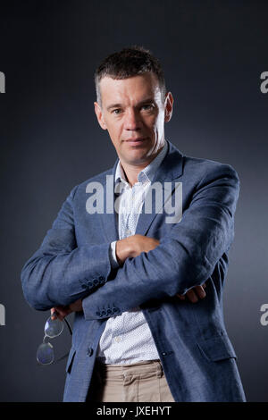 Edinburgh, UK. 16th Aug, 2017. Julian Glover OBE, the English journalist and speechwriter (he was the chief speechwriter to the Prime Minister, David Cameron), appearing at the Edinburgh International Book Festival. Credit: GARY DOAK/Alamy Live News Stock Photo