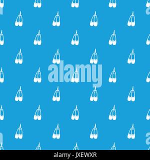 Pointe shoes pattern seamless blue Stock Vector