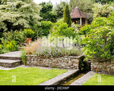 The Millennium Garden, part of Burrow Farm Gardens, Devon's Secret Garden at Dalwood near Axminster is the creation of Mary Benger. Stock Photo