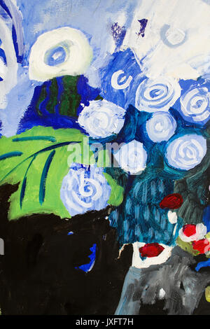 Detail of the Painting as a Background. Stock Photo
