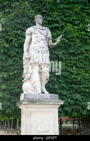 Statue of Julius Caesar, Tuileries Gardens, Paris, France Stock Photo ...