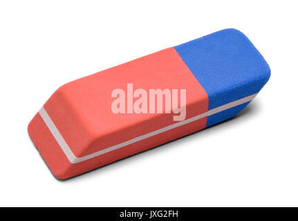 Pen Ink Eraser Isolated On White Background. Stock Photo
