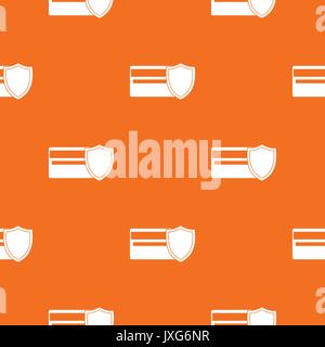 Credit card and shield pattern seamless Stock Vector