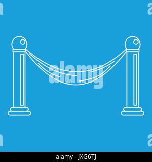 Barrier icon, outline style Stock Vector