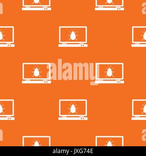 Laptop pattern seamless Stock Vector