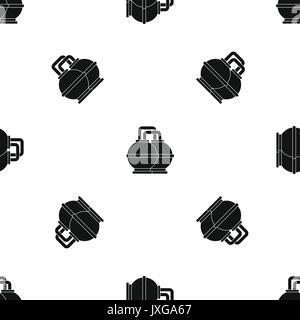 Industrial tanks for petrol and oil pattern seamless black Stock Vector