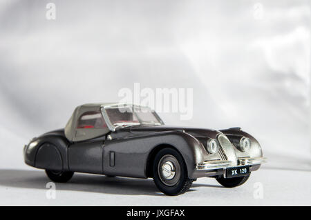 Vintage toy miniature car Jaguar XK 120, Matchbox, Made in England