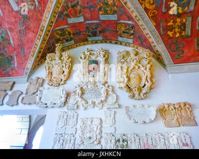 Padua, Italy - September 19, 2014: Palazzo Bo, historical building home Stock Photo