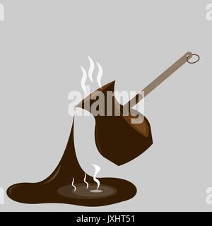 Splashing coffee Stock Vector