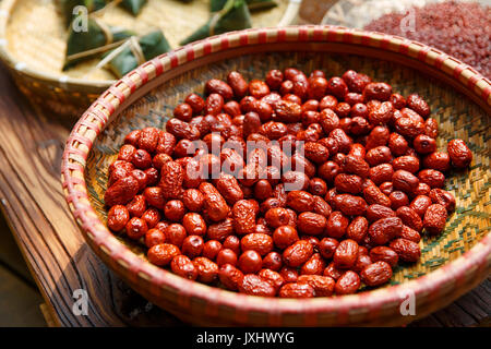 Traditional Chinese rice-pudding Stock Photo