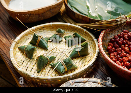 Traditional Chinese rice-pudding Stock Photo