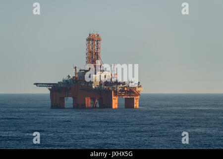 West Phoenix oil rig, oil extraction, North Sea Stock Photo