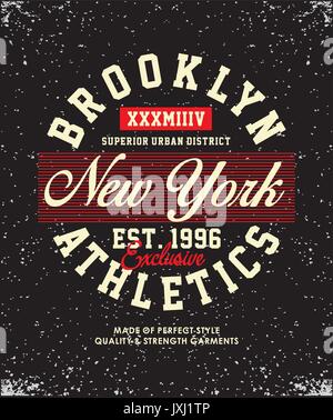 Athletics Brooklyn Sports Stock Vector