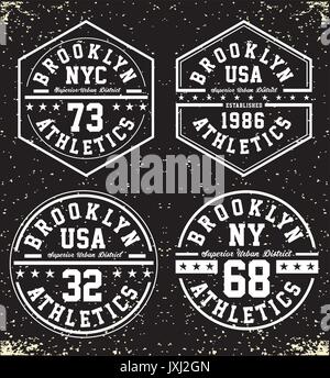 Set Varsity sports, vector Stock Vector