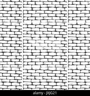 Brick wall seamless pattern. Vector illustration. Stock Vector