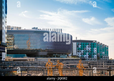 Adelaide, South Australia - December 2, 2016: SA Health Medical Research Institute and New Royal Adelaide Hospital viewed from the Montefiore Road bri Stock Photo