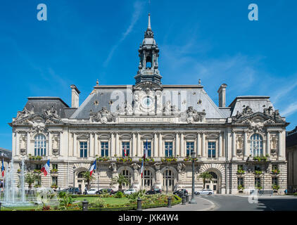 Town Hall (Mairie), Tours, Indre-et-Loire, France. Stock Photo