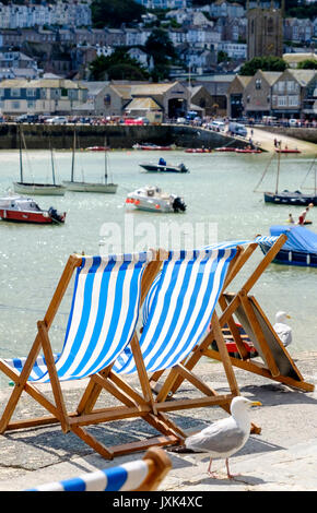 Views around the Cornish seaside village of St Ives Cornwall England UK Stock Photo