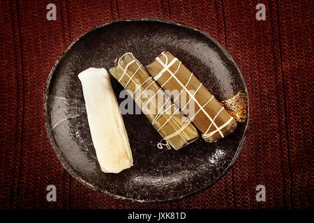 Traditional Chinese rice-pudding Stock Photo