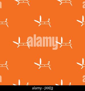 Swiss multipurpose knife pattern seamless Stock Vector