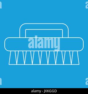 Brush for cleaning icon, outline style Stock Vector