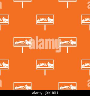 No parking sign pattern seamless Stock Vector