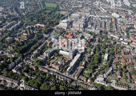 aerial view of  Kings College Hospital & University, London SE5 Stock Photo