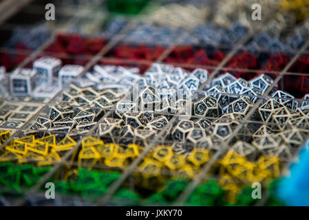 close up on role playing game rpg dices Stock Photo